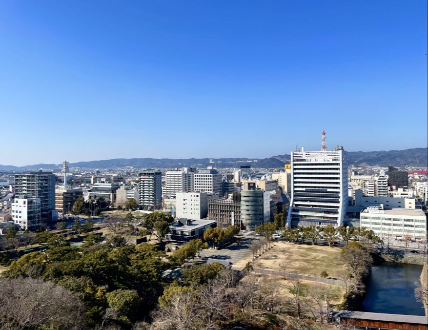 和歌山城から
