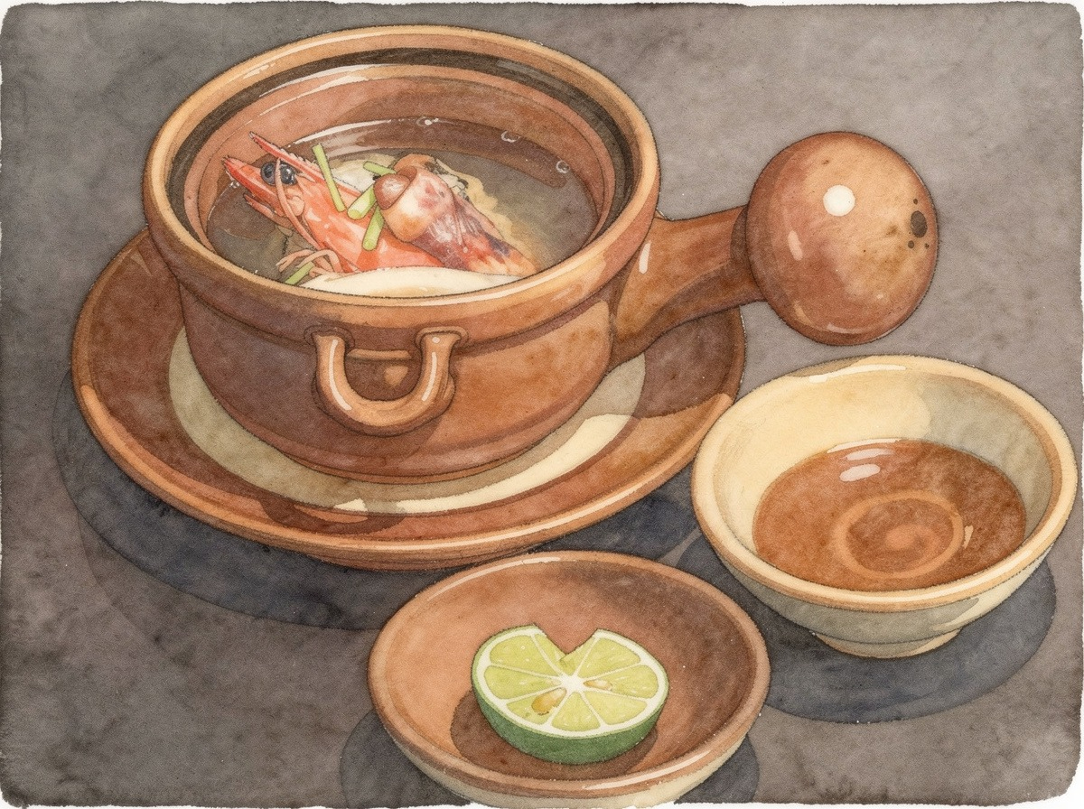 マツタケと海老の土瓶蒸し