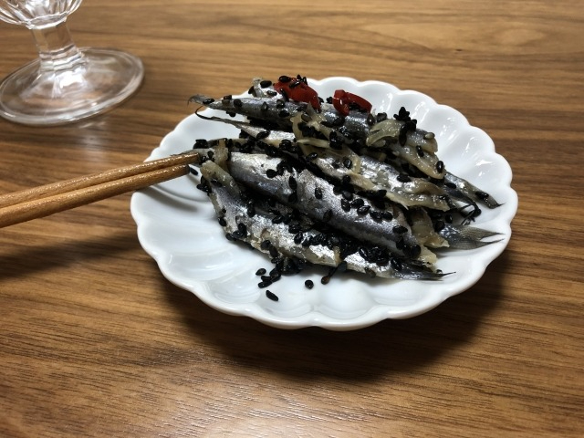 いわしのゴマ漬け